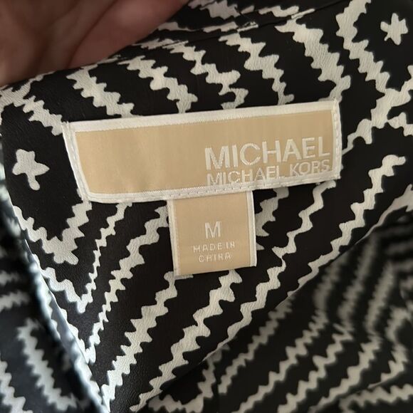 Michael Kors lightweight print romper black and white - Picture 5 of 6